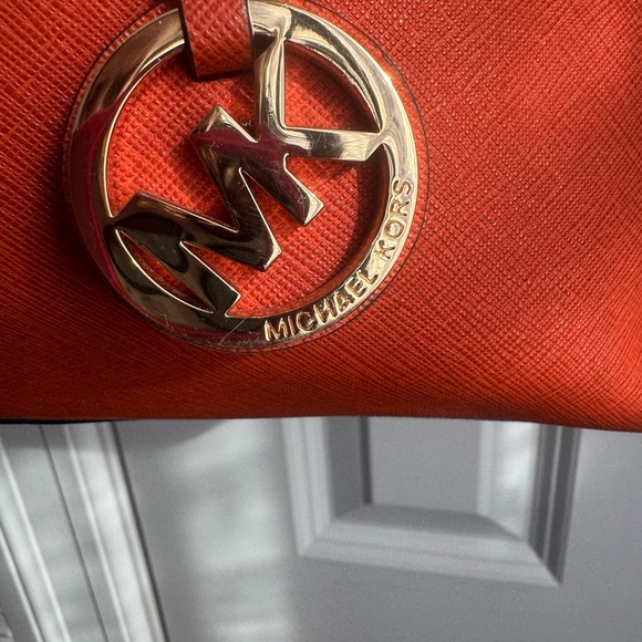 Michael Kors Fiery Orange Tote - Picture 3 of 16
